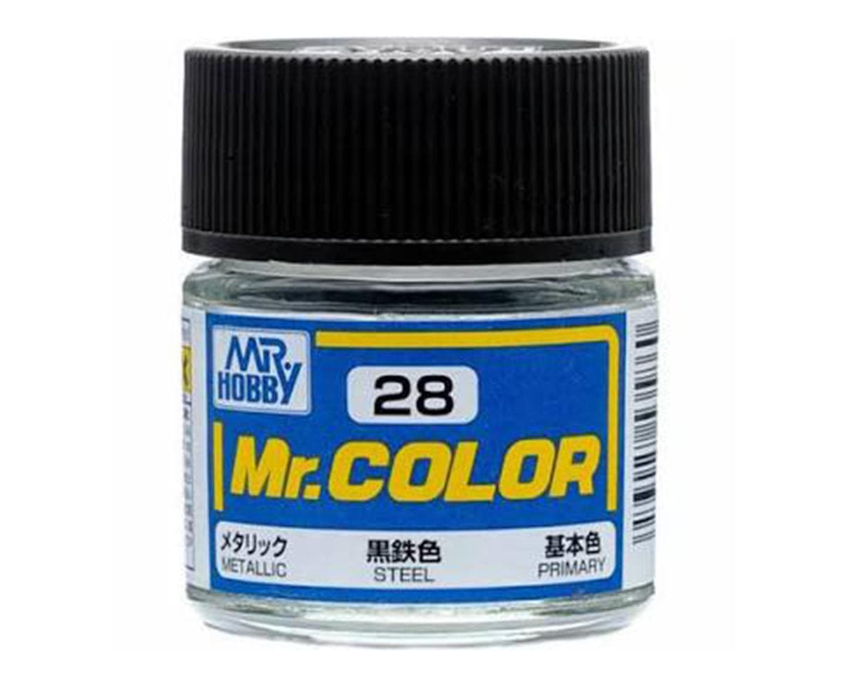 GSI Creos Mr. Hobby Mr. Color Solvent-Based Acrylic Paint (Metallic Steel) (10ml)