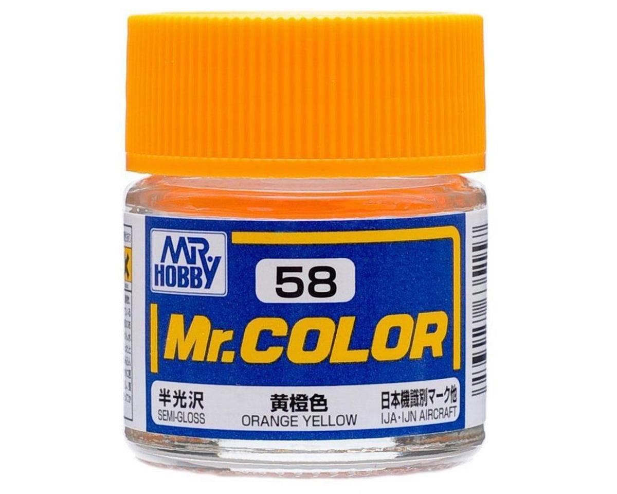 GSI Creos Mr. Hobby Mr. Color Solvent-Based Acrylic Paint (Orange Yellow) (10ml) (Semi-Gloss)