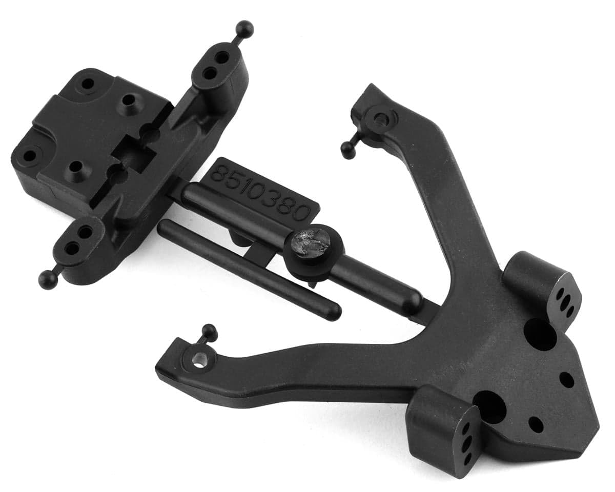 Team Associated B6.4/B6.4D Factory Team Top Plate & Ball Stud Mount (Carbon)