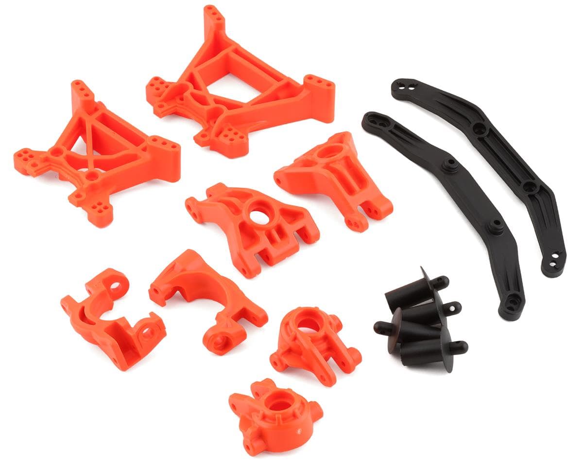 Traxxas Hoss/Rustler/Slash 4x4 Extreme Heavy Duty Suspension Upgrade Kit (Orange)