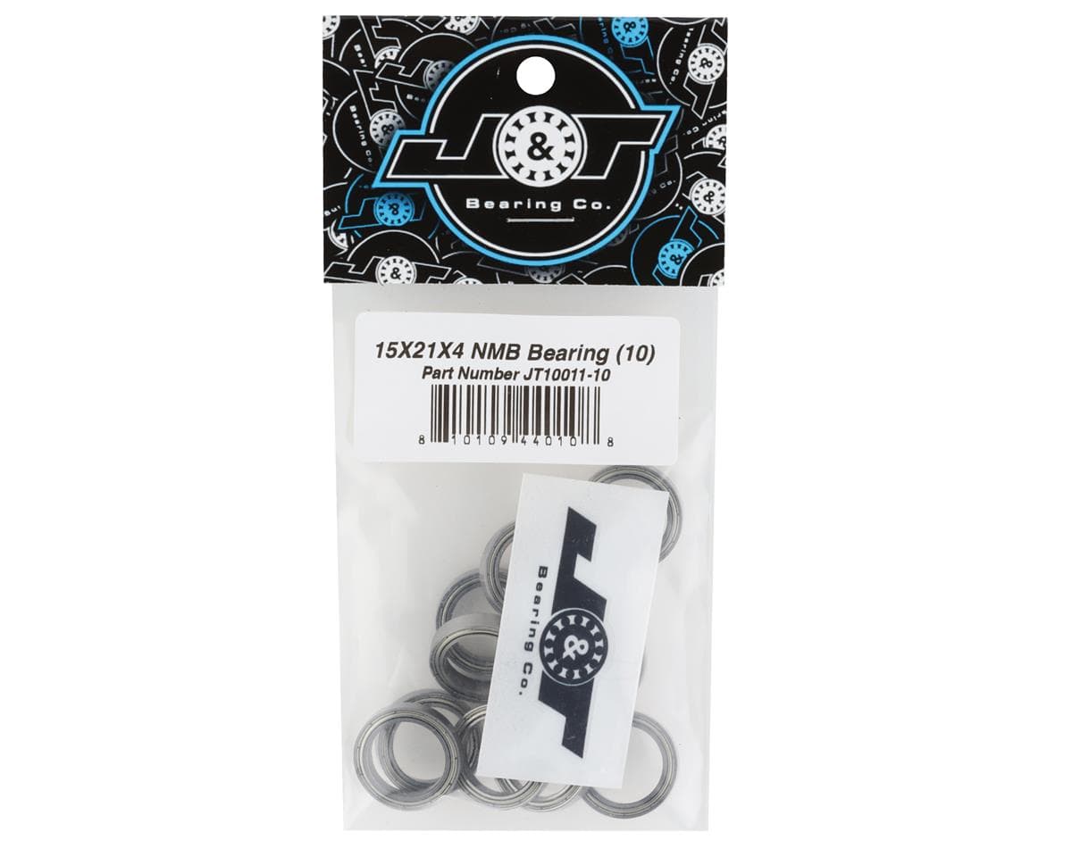 J&T Bearing Co. 15x21x4mm NMB Bearing (10)