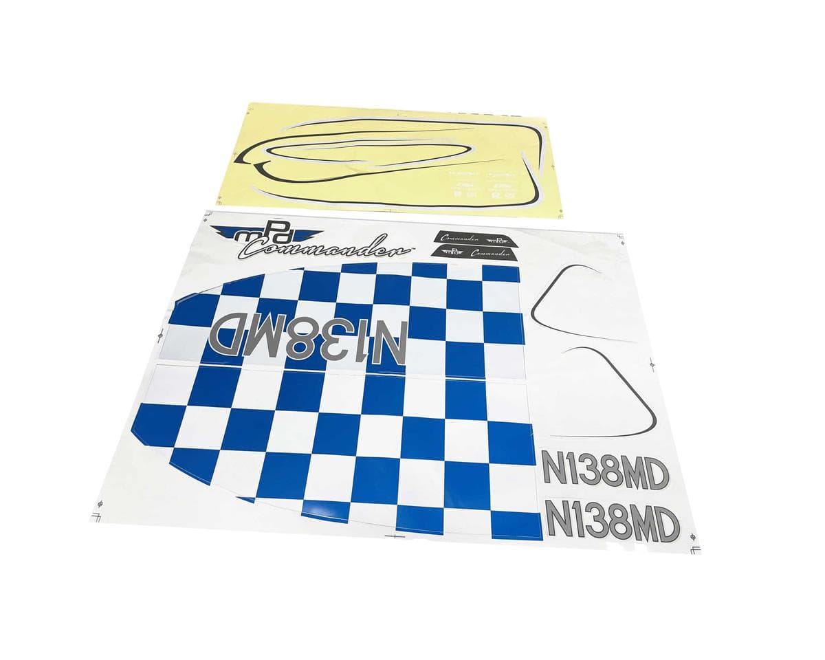 E-flite Decal Sheet: Commander mPd 1.4m