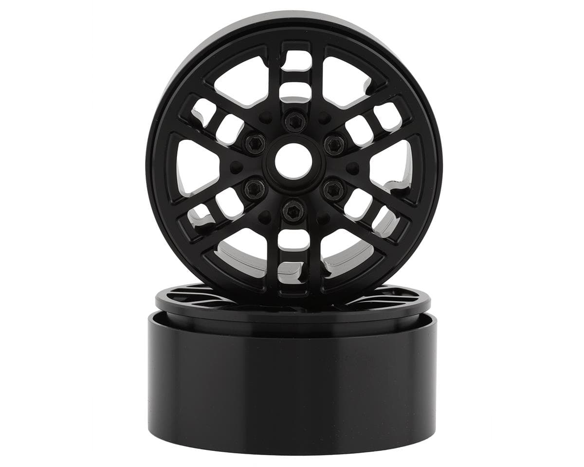 SSD RC Toycoma 1.9" Beadlock Crawler Wheels (Black) (2)