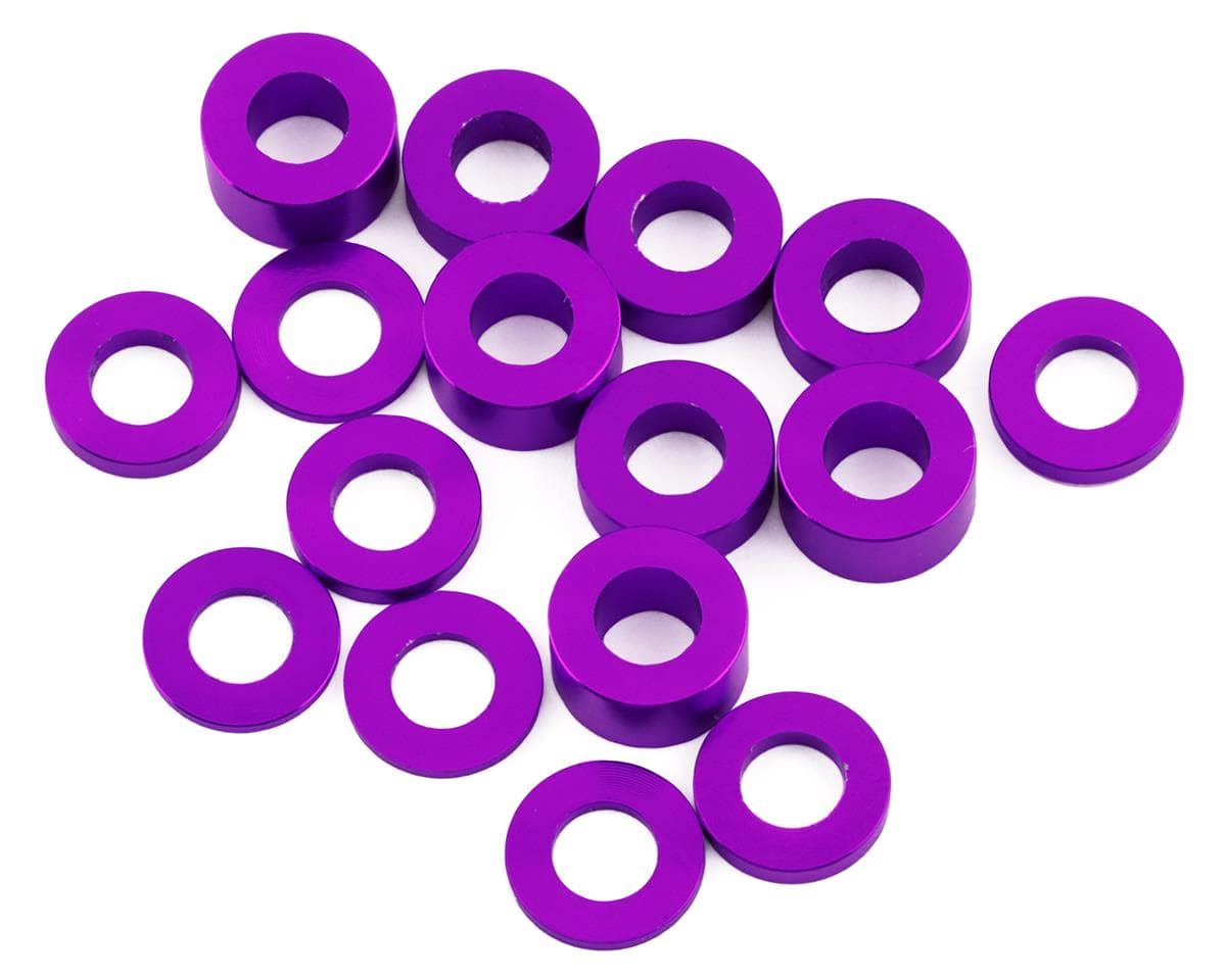 175RC Associated B6.4/B6.4D Ball Stud Spacer Kit (Purple) (16)