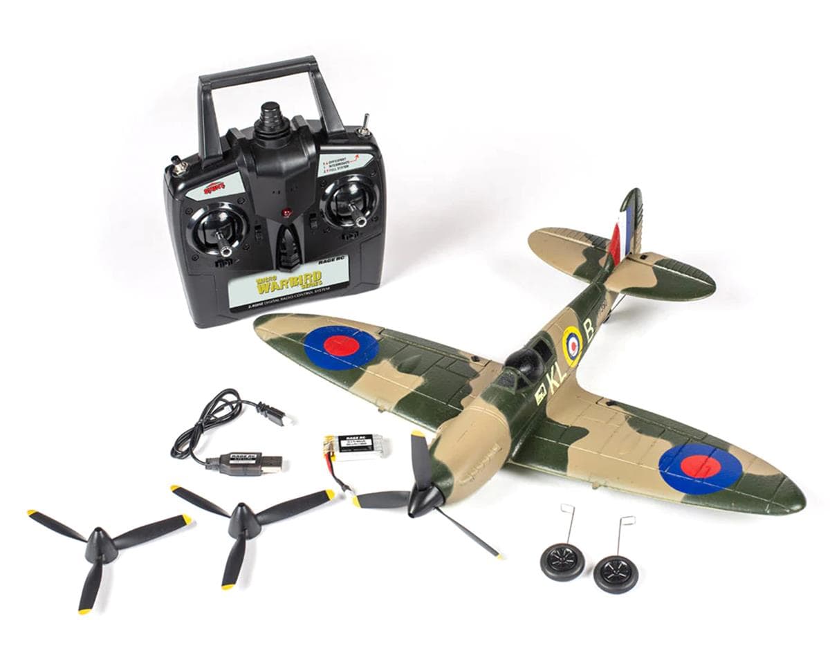 RAGE Supermarine Spitfire Micro Warbirds RTF Electric Airplane (400mm)