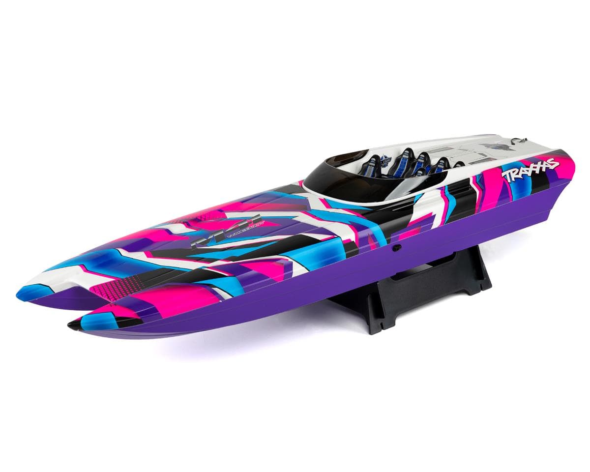 Traxxas DCB M41 Widebody 40" Catamaran High Performance 6S Race Boat (Purple) w/TQi 2.4Ghz Radio & TSM
