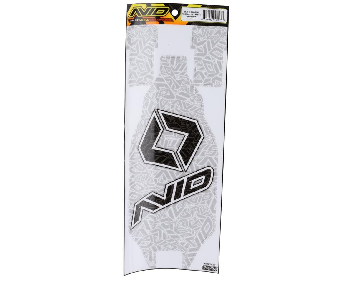 Avid RC Associated RC10B6.4 Precut Chassis Protective Sheet (White)