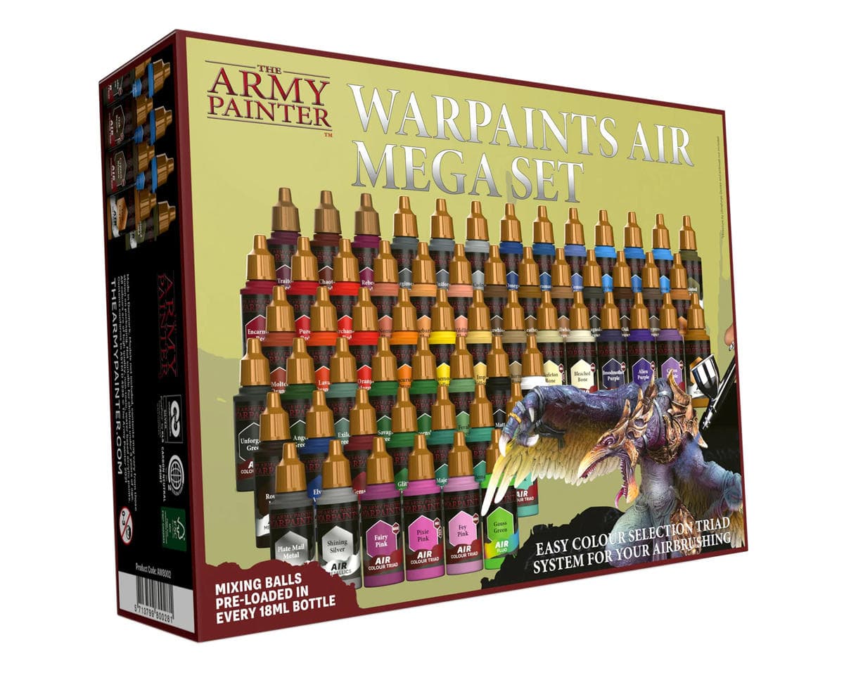 Army Painter Warpaints Air Mega Model Acrylic Hobby Paint Set (60)