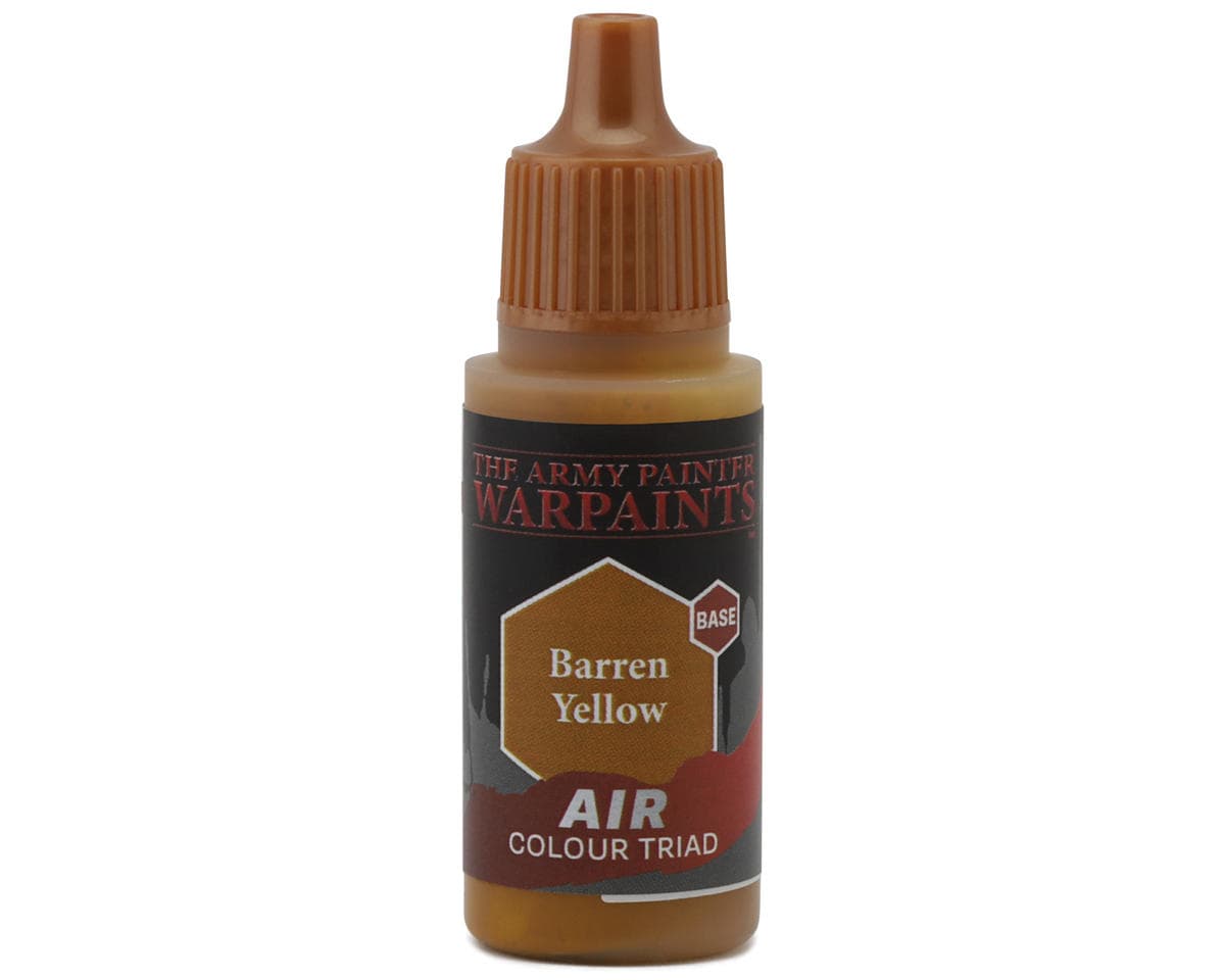 Army Painter Warpaints Air Acrylic Paint (Barren Yellow) (Base) (18ml)