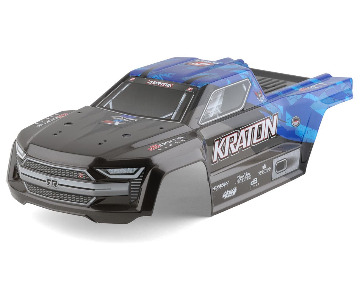 Arrma Kraton 4x4 4S BLX Pre-Painted Body (Black/Blue)