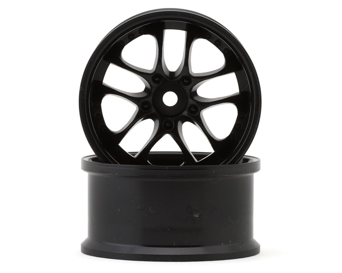 Topline SSR Agle Minerva 5-Split Spoke Drift Wheels (Black) (2) (8mm Offset) w/12mm Hex