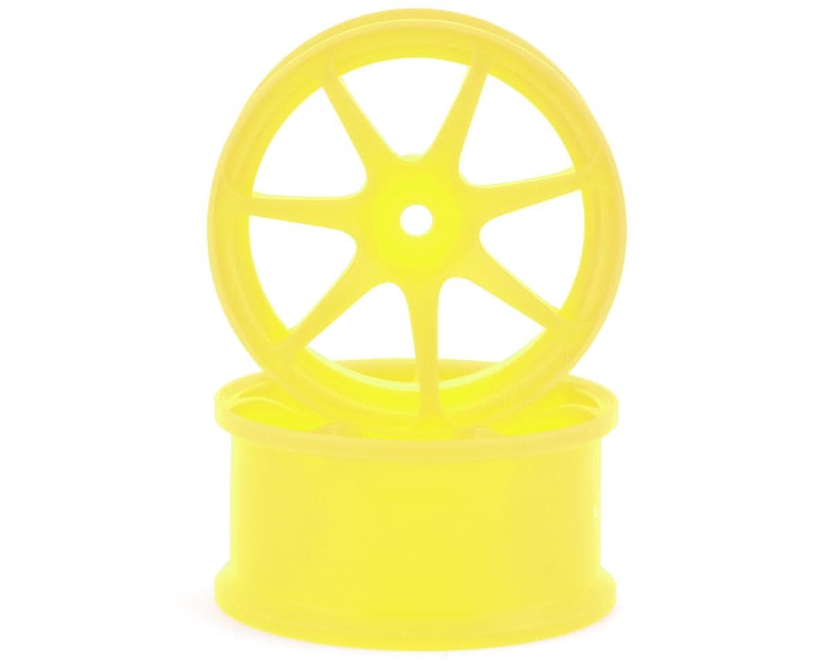Integra AVS Model T7 High Traction Drift Wheel (Yellow) (2) (8mm Offset) w/12mm Hex