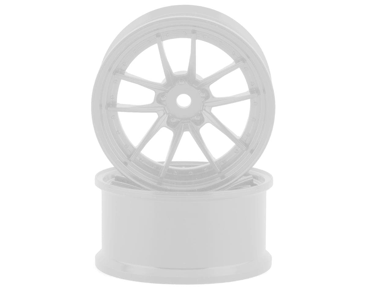 RC Art SSR Reiner Type 10S 5-Split Spoke Drift Wheels (White) (2) (Deep Face 8mm Offset) w/12mm Hex