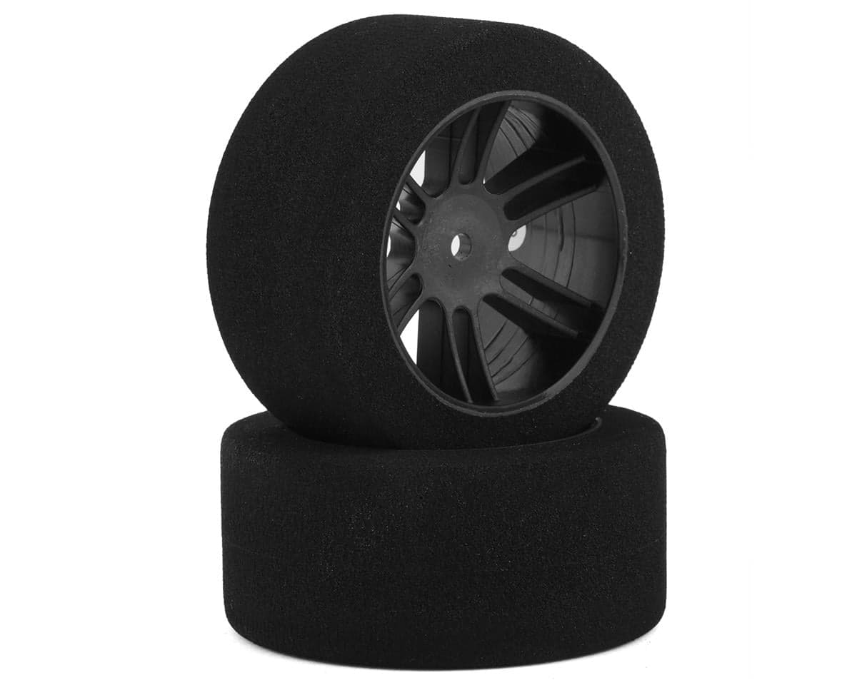 BSR Racing Drag Foam Tires (Black) (2) (32mm Wide) (38 Shore) w/12mm Hex