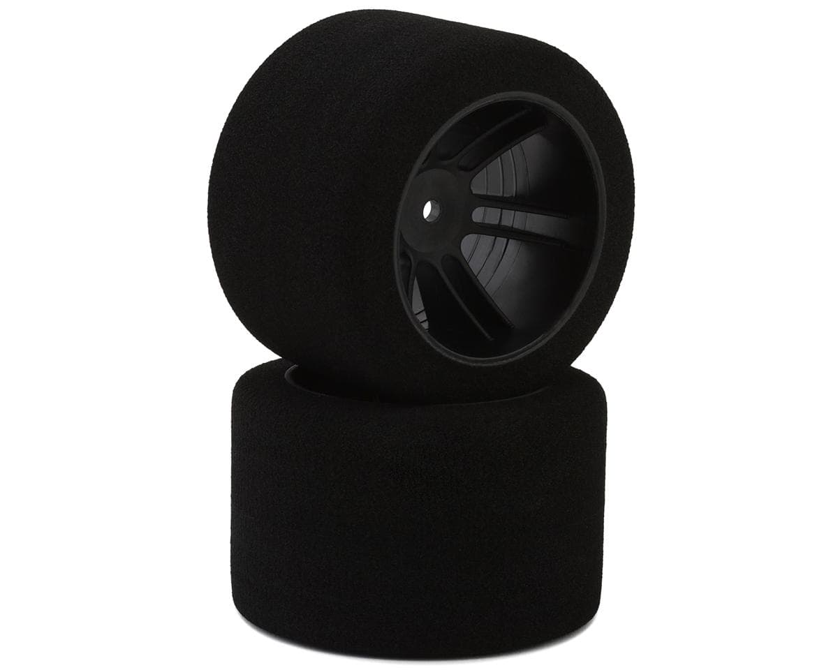 BSR Racing Drag Foam Tires (Black) (2) (45mm Wide) (20 Shore) w/12mm Hex