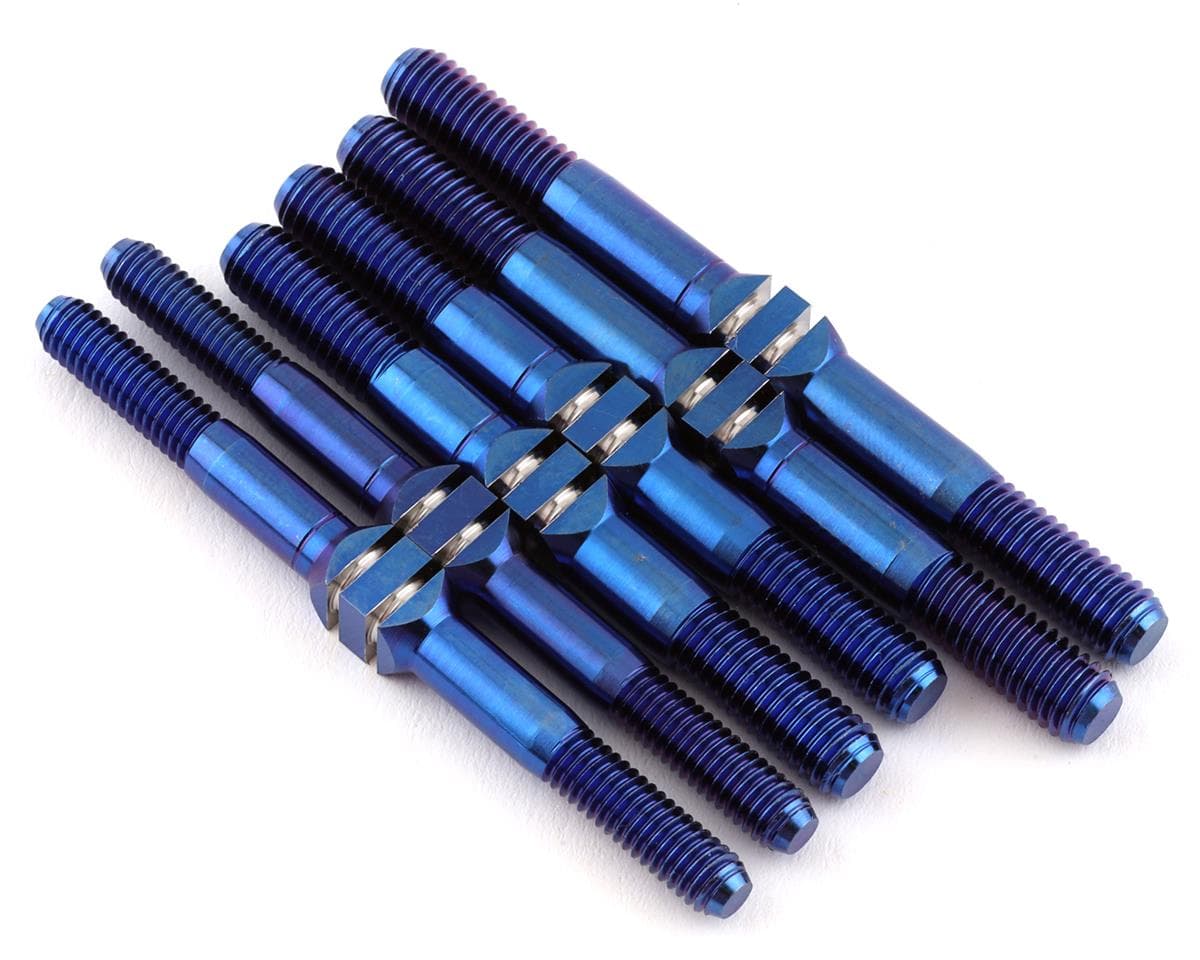 J&T Bearing Co. HB D819 Titanium "Milled" Turnbuckle Kit (Blue)