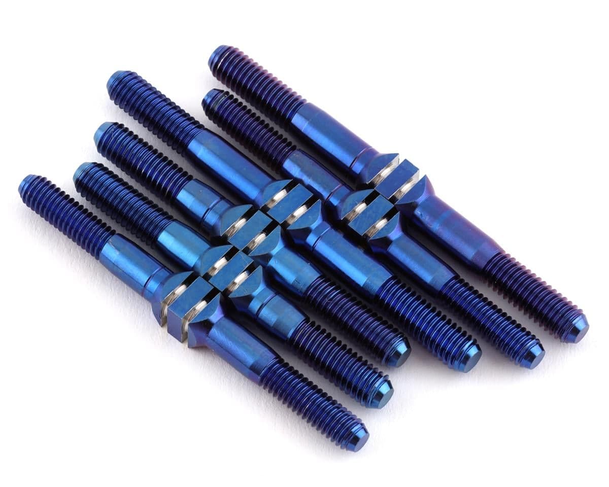 J&T Bearing Co. TLR 8IGHT-X Titanium "Milled" Turnbuckle Kit (Blue)