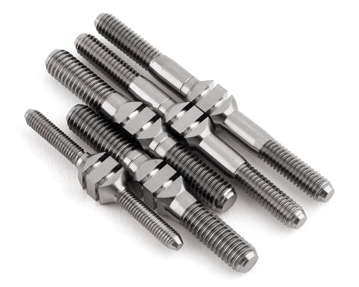 J&T Bearing Co. Mugen MBX8/MBX8R Titanium "Milled" Turnbuckle Kit (Natural)