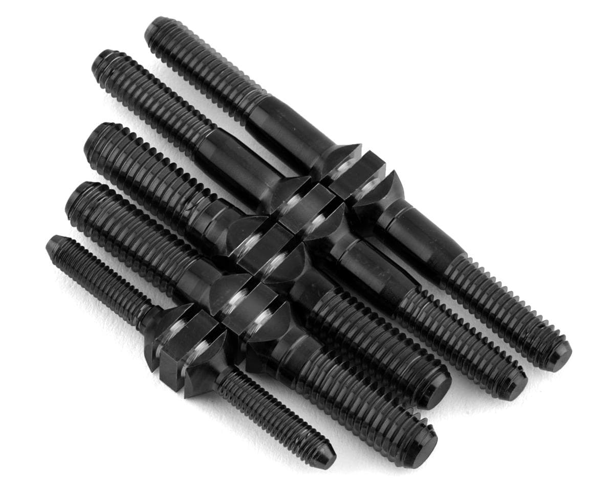 J&T Bearing Co. Associated RC8B4/RC8B4e Titanium "Milled" Turnbuckle Kit (Black)