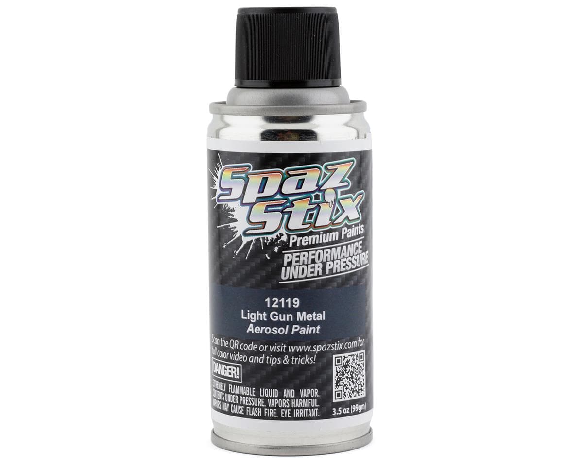 Spaz Stix "Light Gun Metal" Spray Paint (3.5oz)