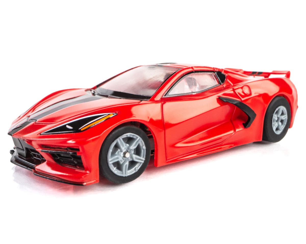 AFX Corvette C8 HO Slot Car (Torch Red) (LWB) (Mega G+)