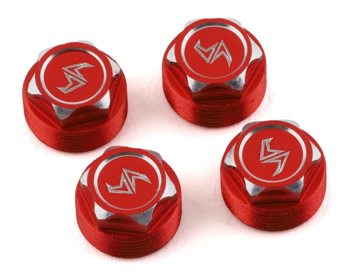 Samix SCX24 Aluminum Scale Wheel Hub (Red) (4) (Samix Beadlock Wheel Only)