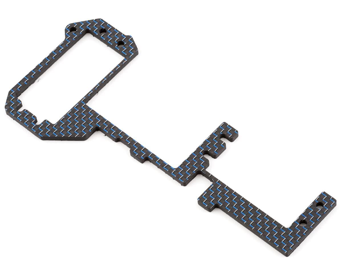 J&T Bearing Co. D819 "Silk Weave" Carbon Fiber Radio Tray Stiffener (Blue)