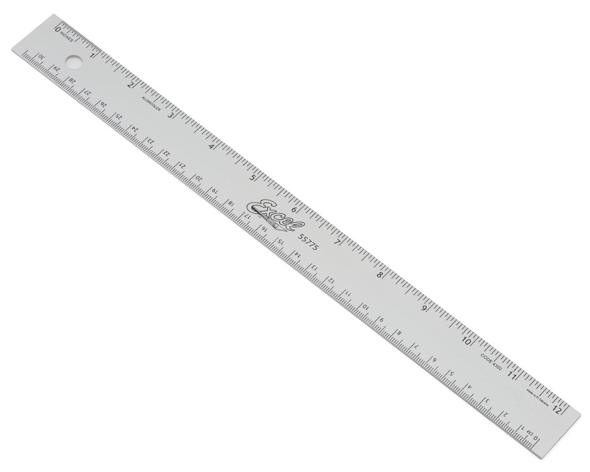 Excel 12" Aluminum Deluxe Conversion Ruler