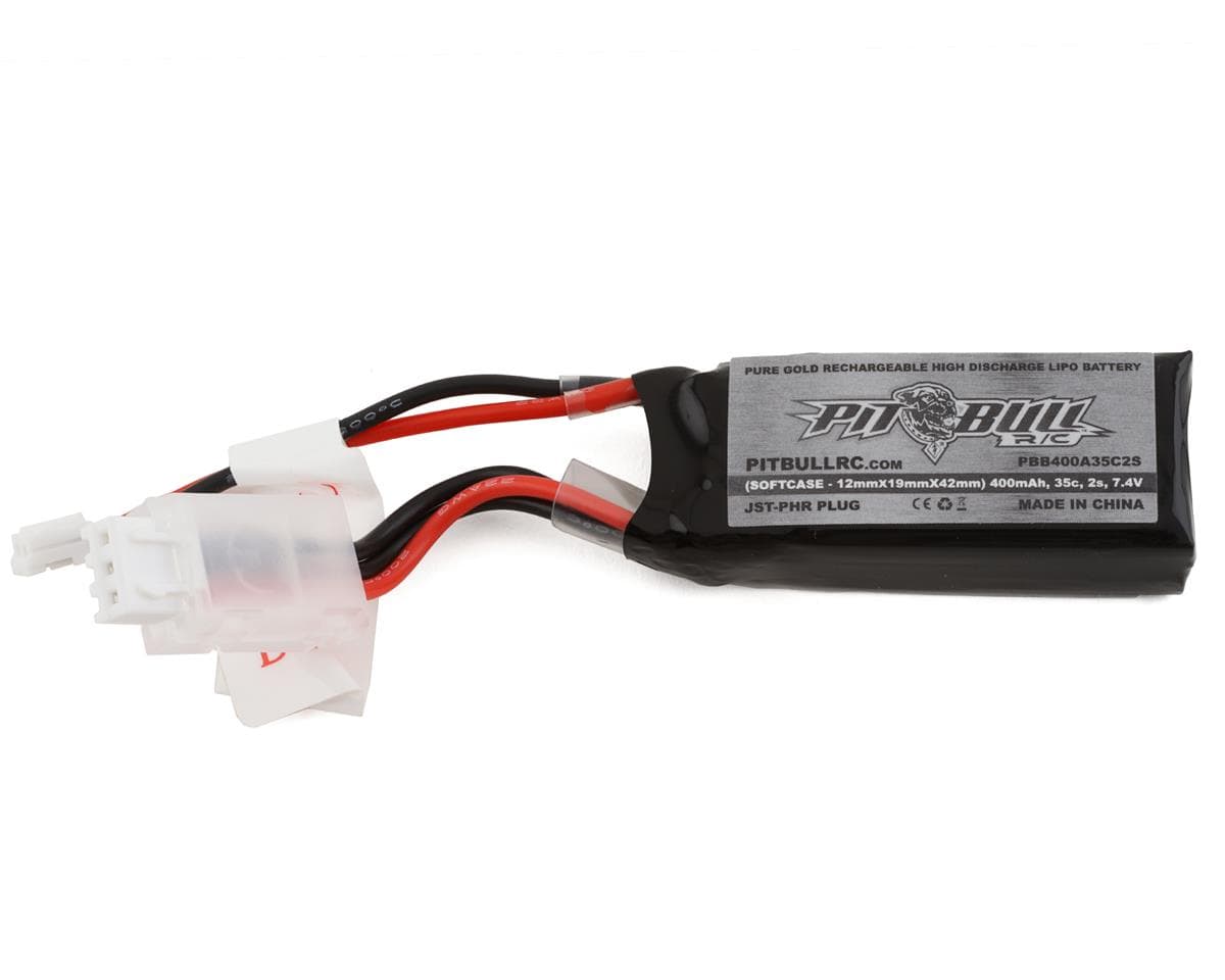 Pit Bull Tires Pure Gold SCX24 2S 35C Softcase LiPo Battery (7.4V/400mAh)