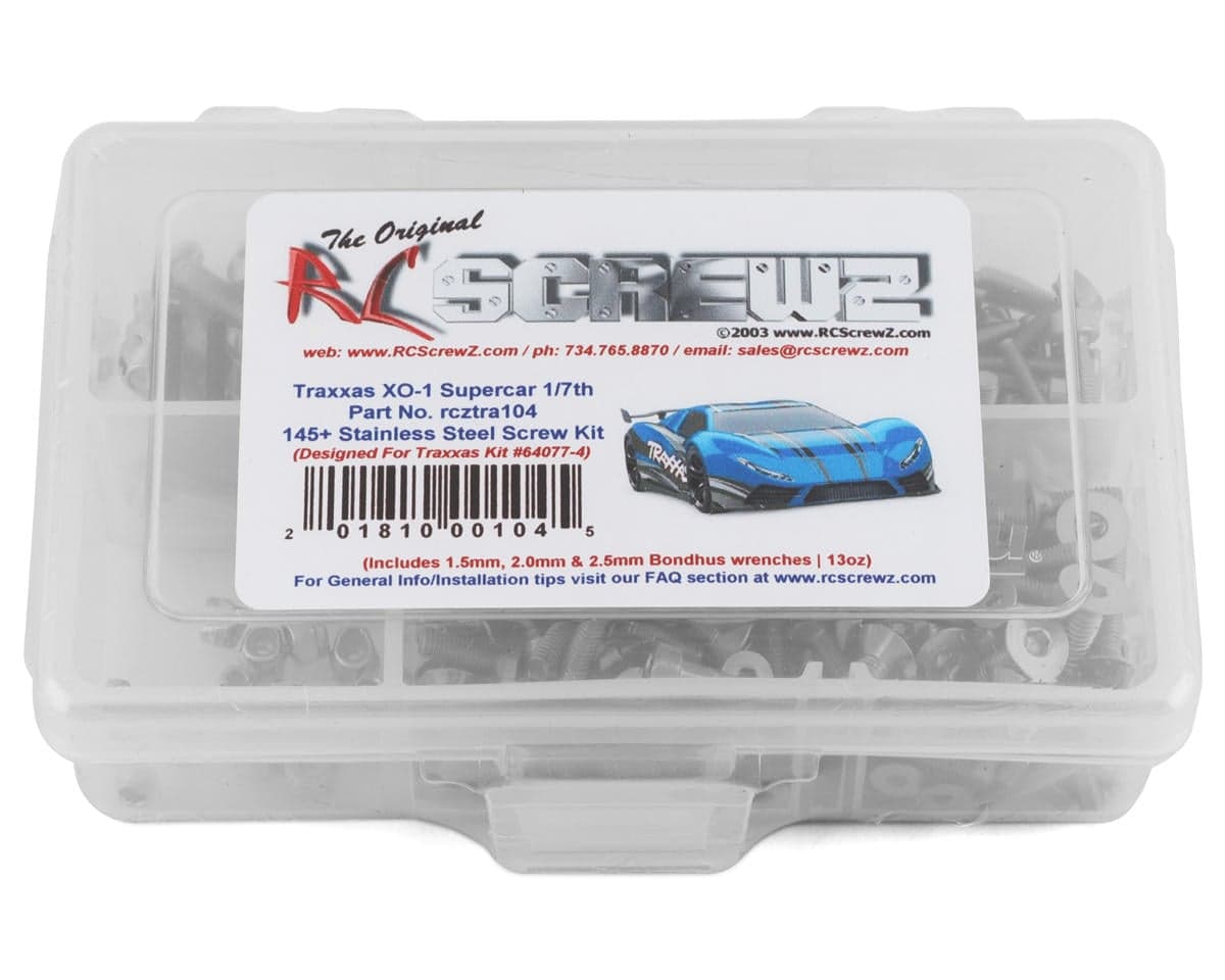 RC Screwz Stainless Steel Screw Kit for Traxxas XO-1