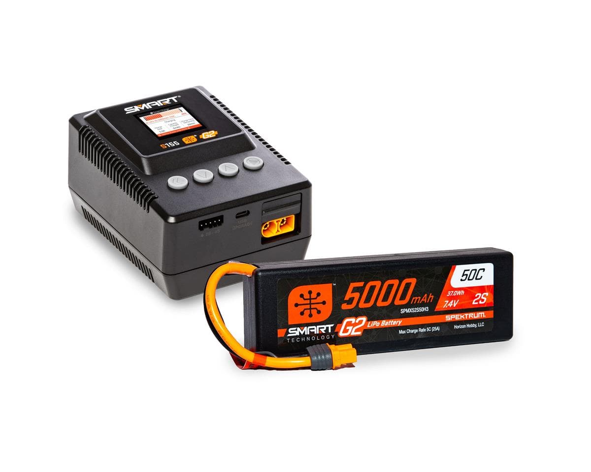 Spektrum RC Smart G2 PowerStage Surface Bundle w/2S Smart 50C LiPo Battery (5000mAh) (IC3)
