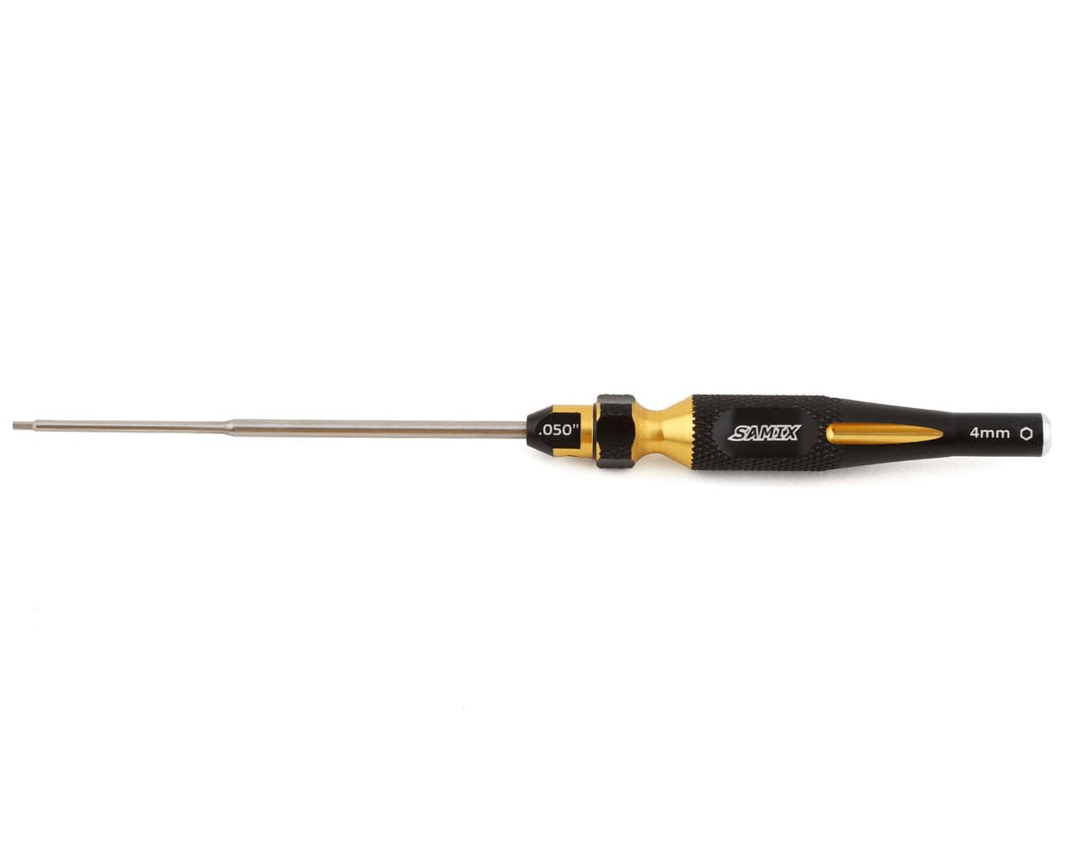 Samix SCX24 2-in-1 Hex Wrench/Nut Driver (Gold) (.050" Hex/4mm Nut)