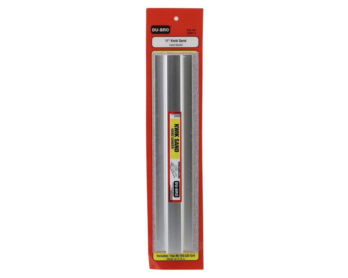 DuBro Kwik Sand Hand Sander (11") (#80,#150,#220 Grit)