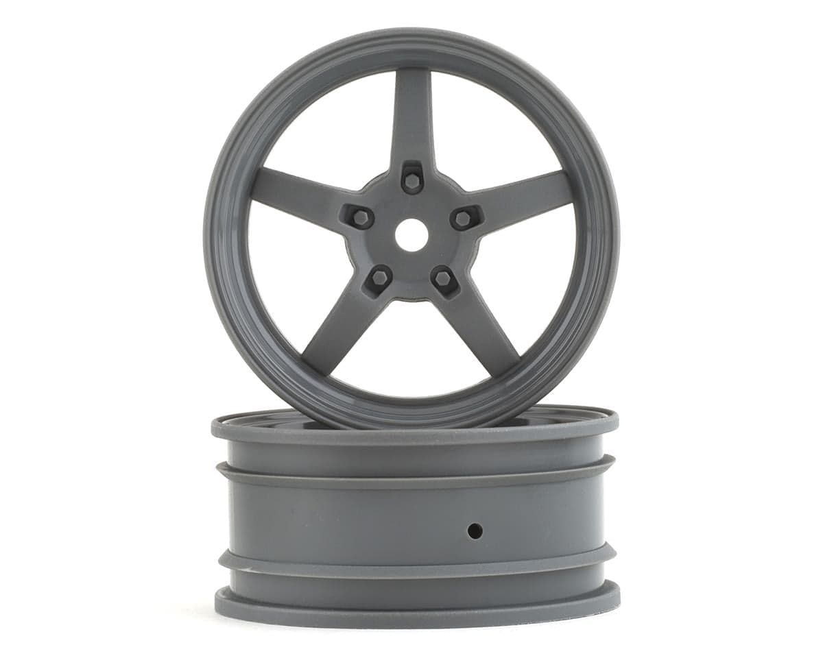 Kyosho Fazer 5-Spoke Racing Wheel (Grey) (2) w/12mm Hex