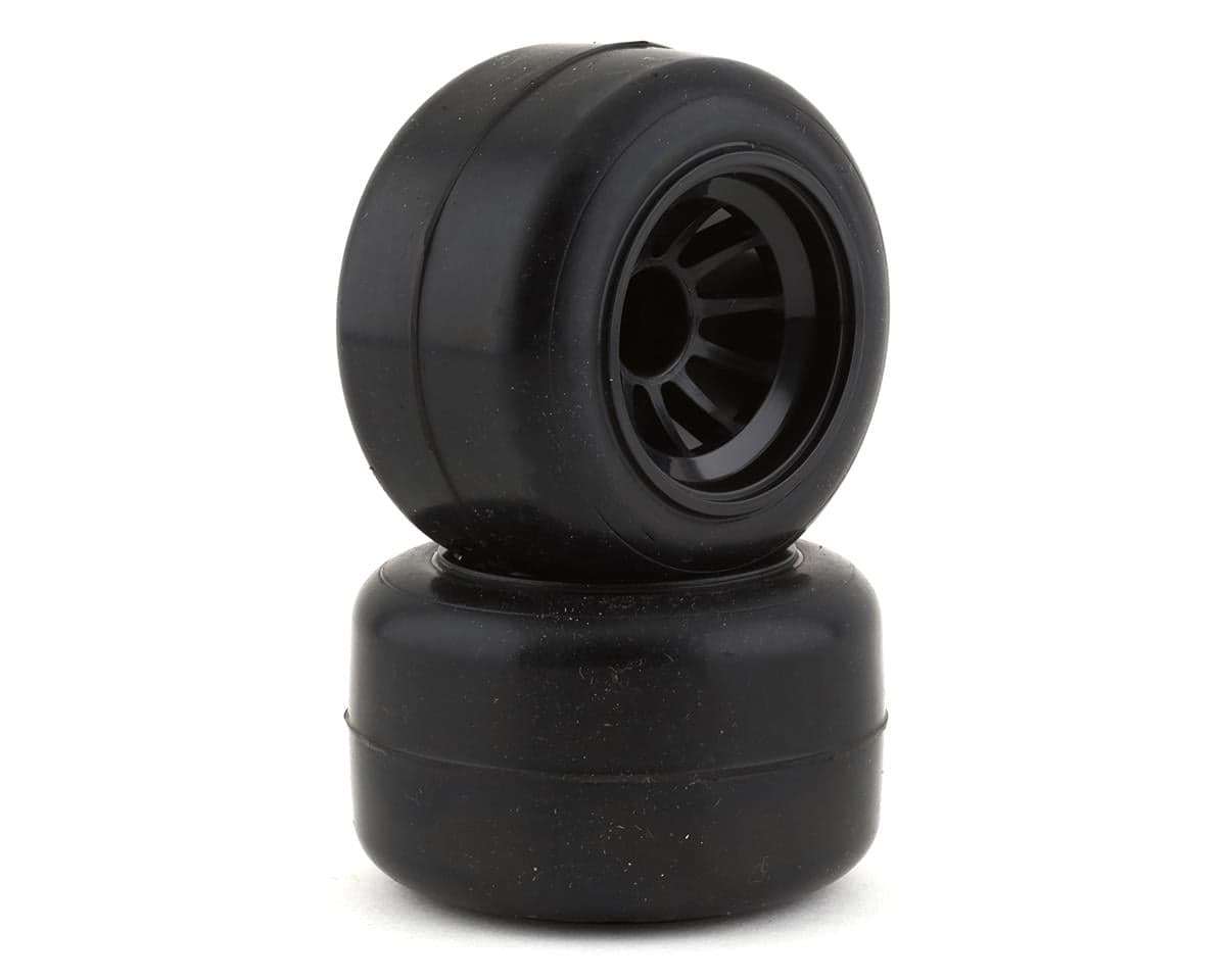 Gravity RC G-Spec F1 Rear Pre-Mounted Rubber Tire Set (2) (Standard)