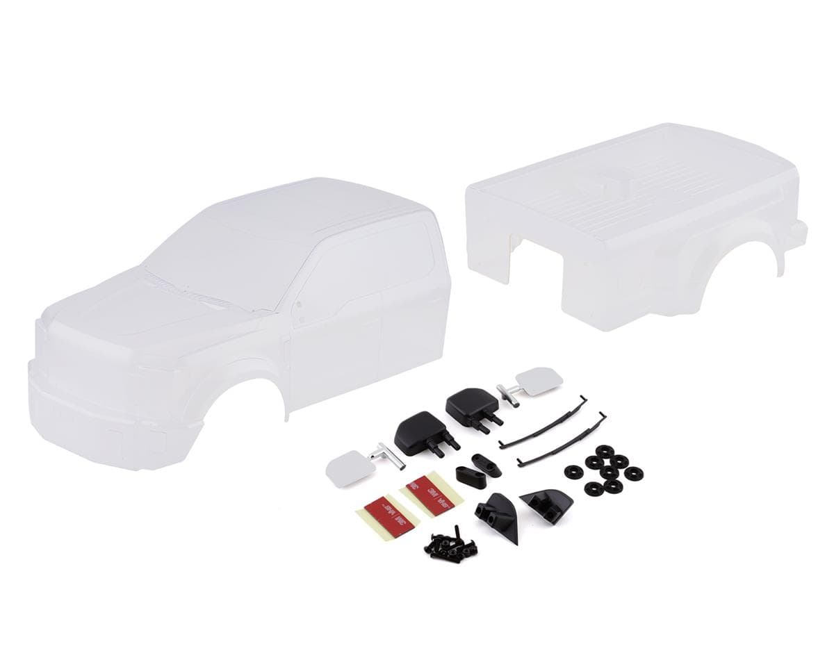 SCRATCH & DENT: CEN Ford F-450 Complete Body Set w/Light Buckets (Clear) (447mm Wheelbase)