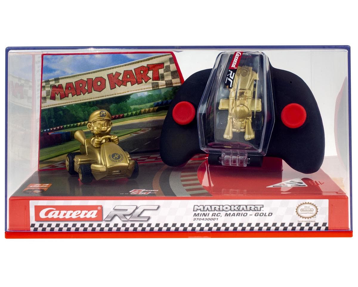 Carrera Nintendo® 1/50 Mario Kart™ Mini Mario® RC Car (Gold) w/2.4GHz Radio & Rechargeable LiPo Battery