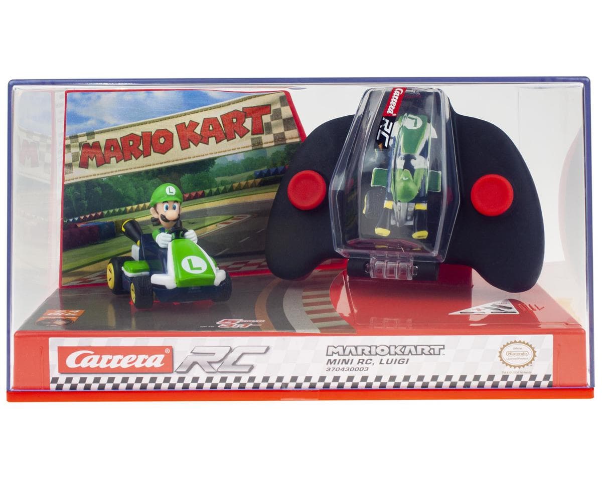 Carrera Nintendo® 1/50 Mario Kart™ Mini Luigi™ RC Car w/2.4GHz Radio & Rechargeable LiPo Battery