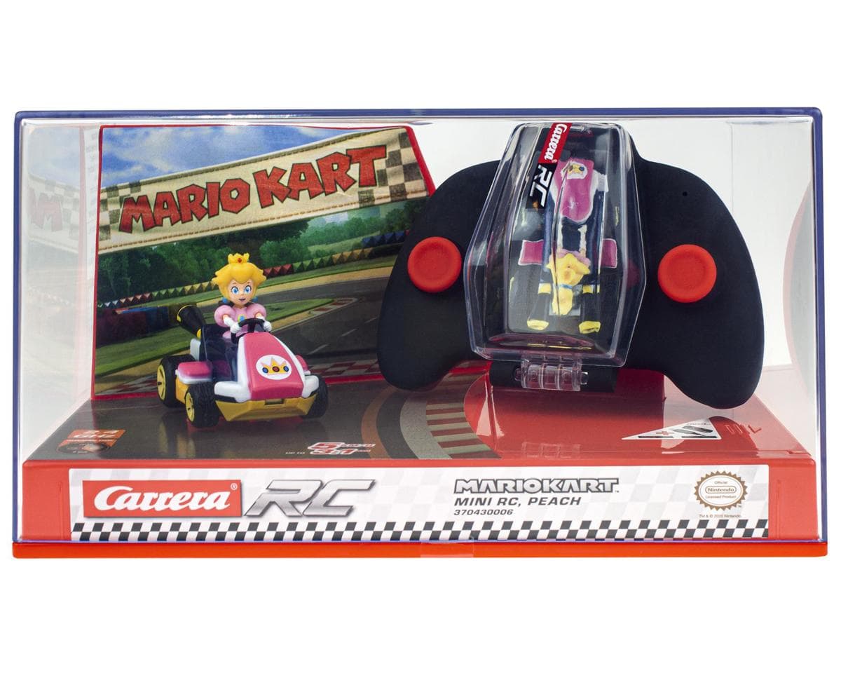 Carrera Nintendo® 1/50 Mario Kart™ Mini Peach™ RC Car w/2.4GHz Radio & Rechargeable LiPo Battery