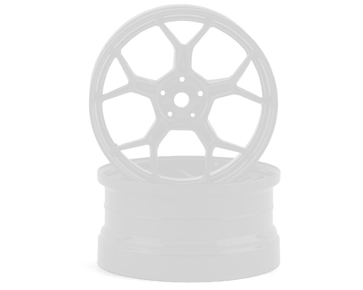 DS Racing DSC-DF-5Y2-8W-WM (White Hi Gloss) (2) (6mm Offset) w/12mm Hex