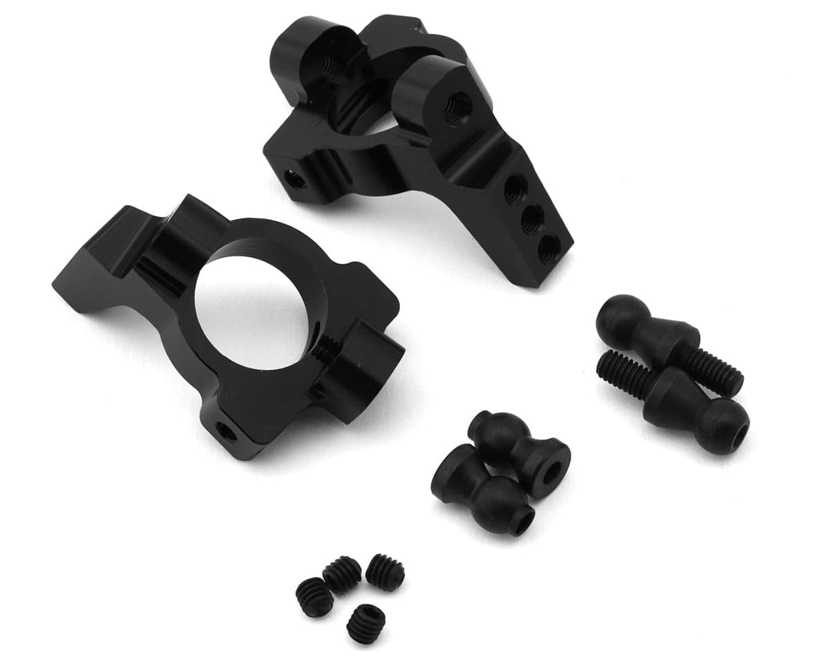 HPI Vorza Aluminum Front Caster Blocks (Black) (2) (10 Degree)