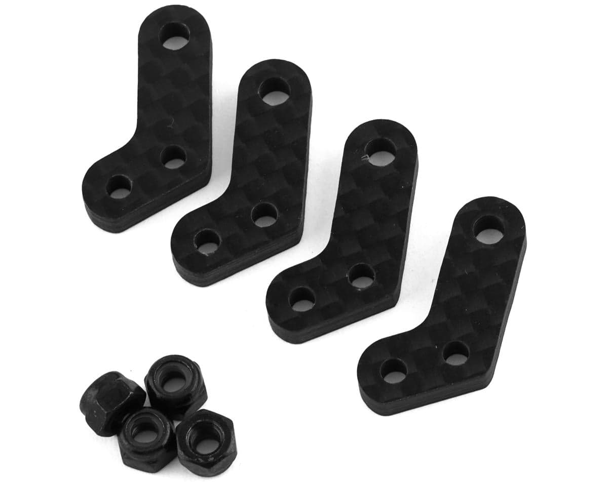 Team Associated Apex2 Factory Team Carbon Fiber Steering Arms (4)
