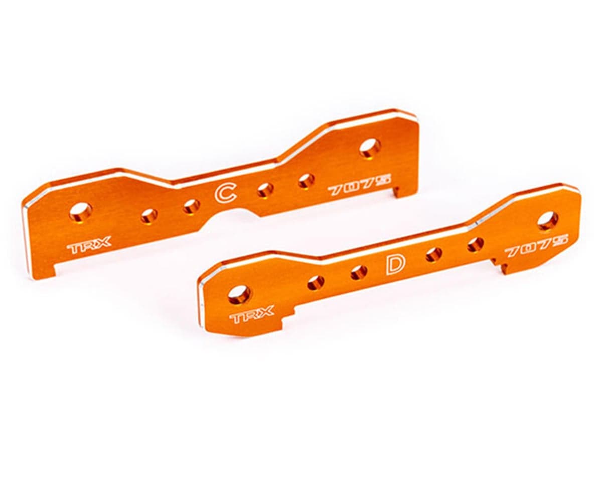Traxxas Sledge® Aluminum Rear Tie Bars (Orange) (2)