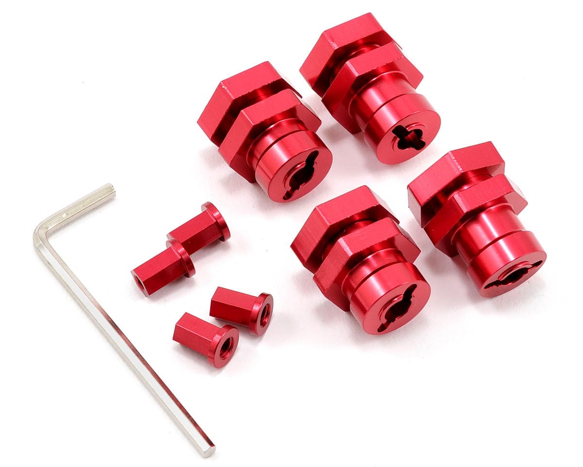 ST Racing Concepts 17mm Hex Hub Conversion Kit for Traxxas Slash/Stampede/Bandit (Red)