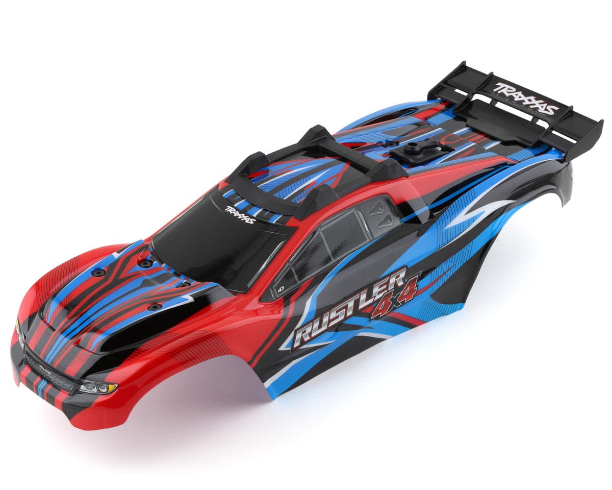 Traxxas Rustler 4X4 Pre-Painted Body w/Clipless Mounting (Red)