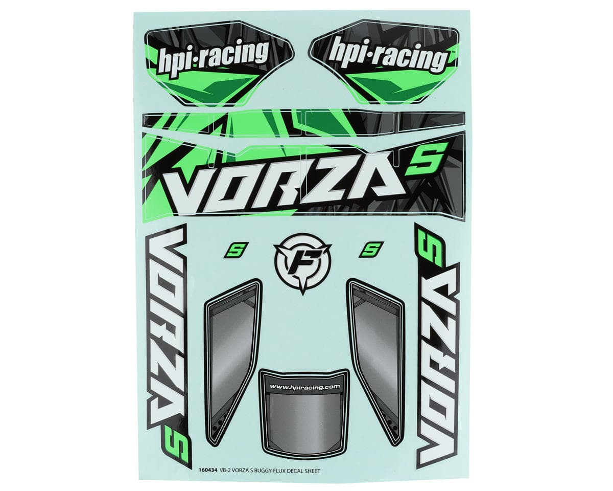 HPI Vorza S Buggy FluxVB-2 Decal Sheet (Green)