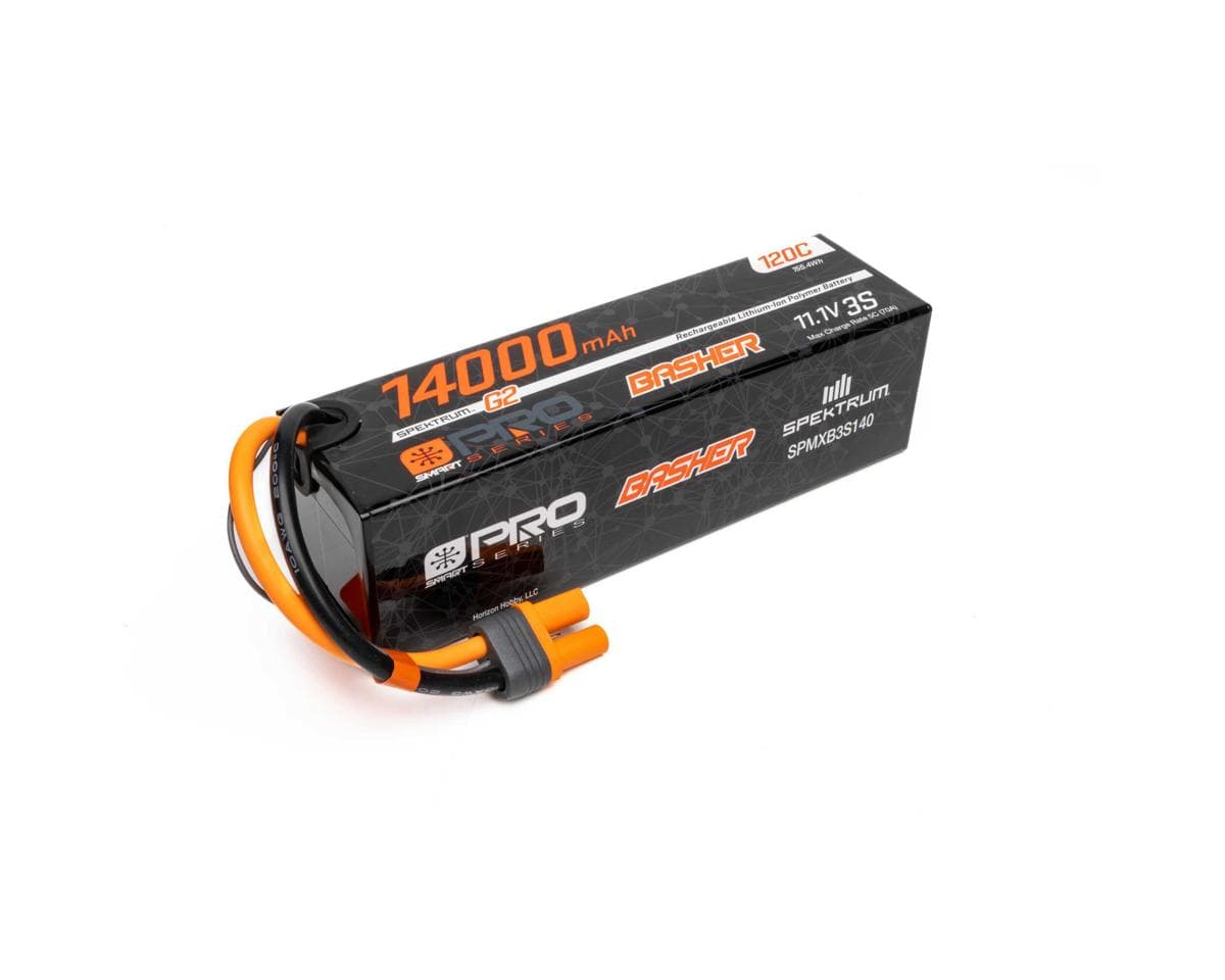 Spektrum RC 3S 120C Smart G2 Pro Basher LiPo Battery (11.1V/14000mAh) w/IC5 Connector