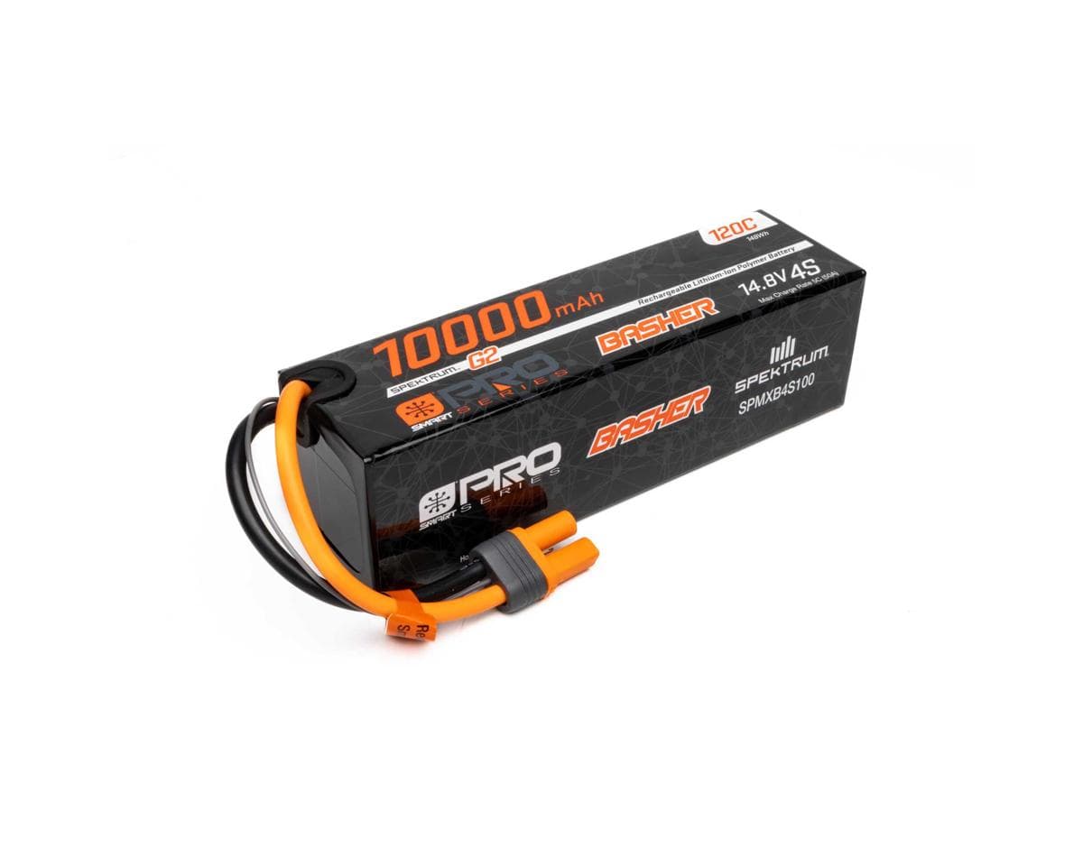 Spektrum RC 4S 120C Smart G2 Pro Basher LiPo Battery (14.8V/10000mAh) w/IC5 Connector