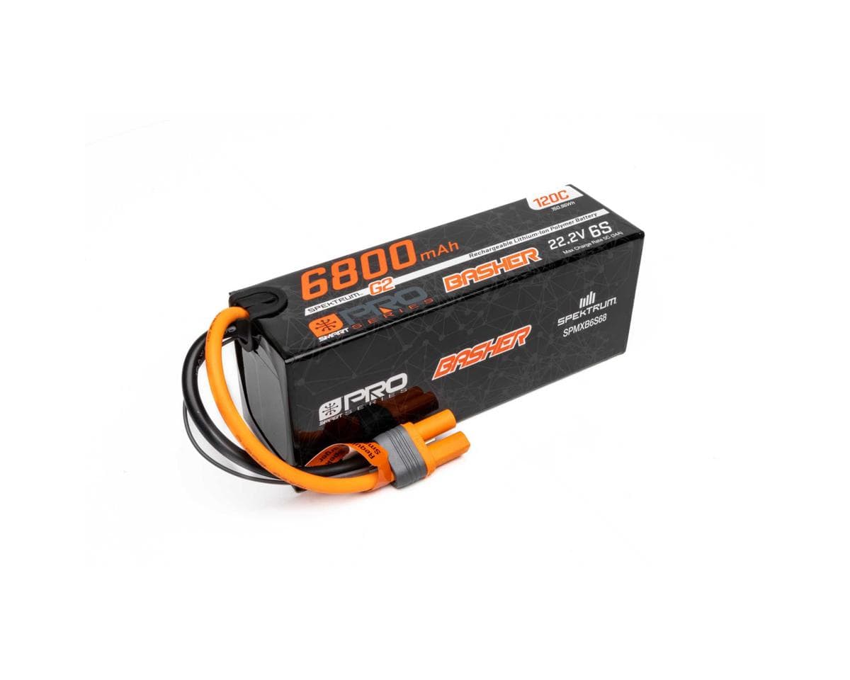 Spektrum RC 6S 120C Smart G2 Pro Basher LiPo Battery (22.2V/6800mAh) w/IC5 Connector