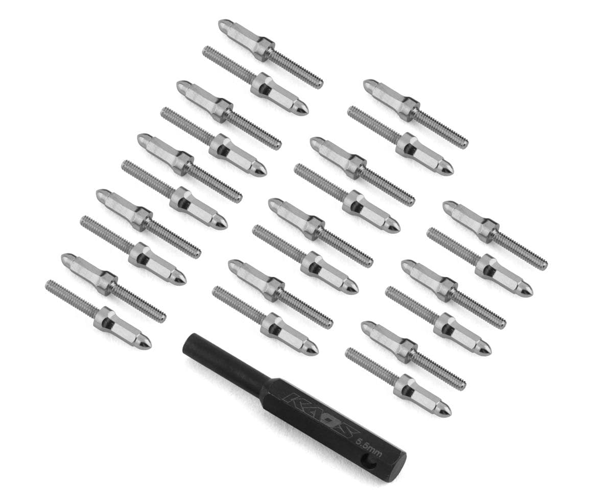 CEN Ford F250 KG1 Bullet Wheel Lugs (Chrome) (24) (2mm studs) w/Tool